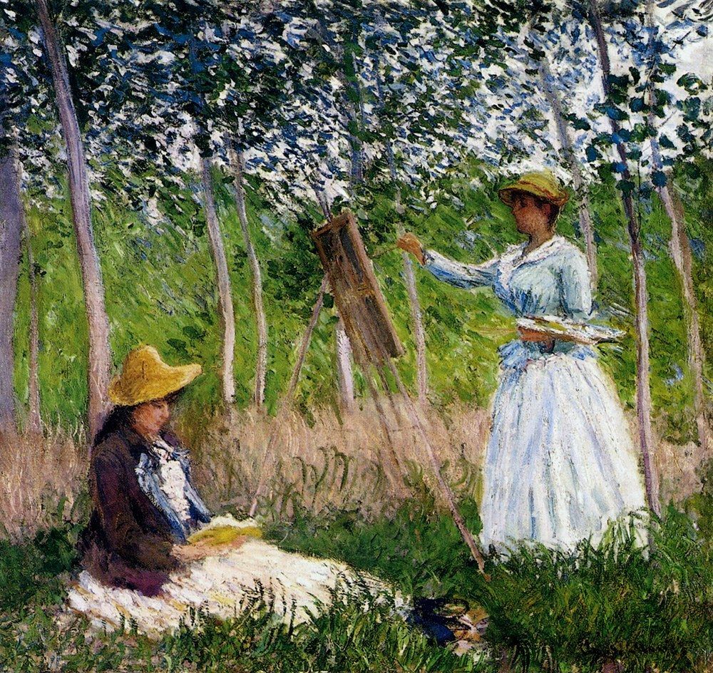Claude Monet In The Woods At Giverny